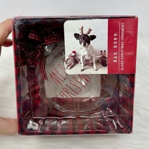🎄Rae Dunn MERRY CHRISTMAS Glass Ornament